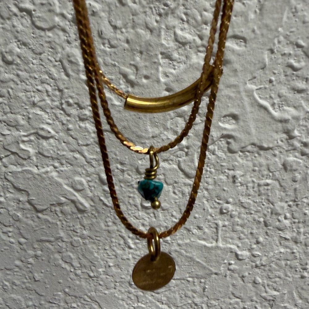 NEW Three tier layering necklace in one
